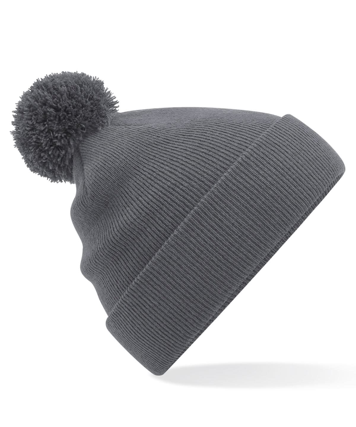 Beechfield Junior original pom pom beanie B426B - Graphite Grey One size - Customisable Beanies