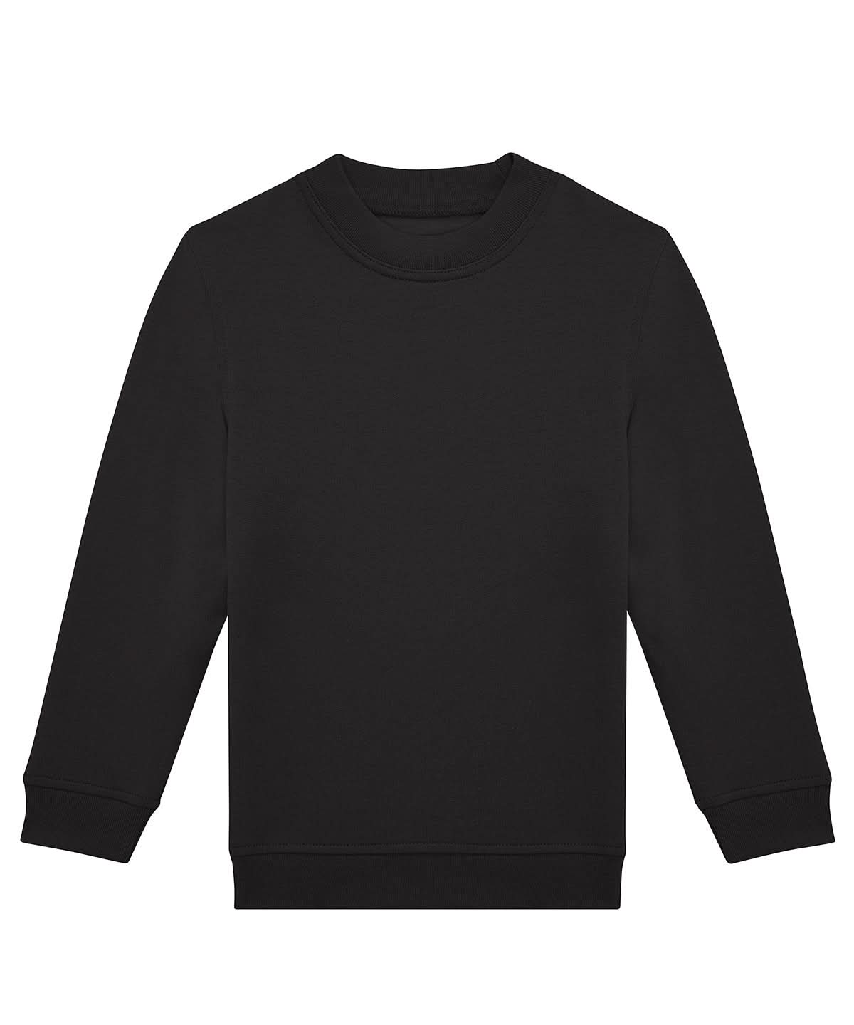 B&C Collection ID332 crew kids B430B - Black - Customisable Sweatshirts