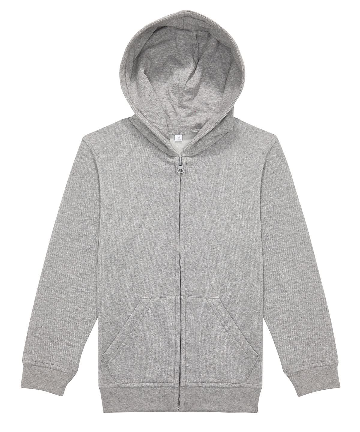 B&C Collection Zip hoodie kids B432B - Sport Grey - Customisable Hoodies