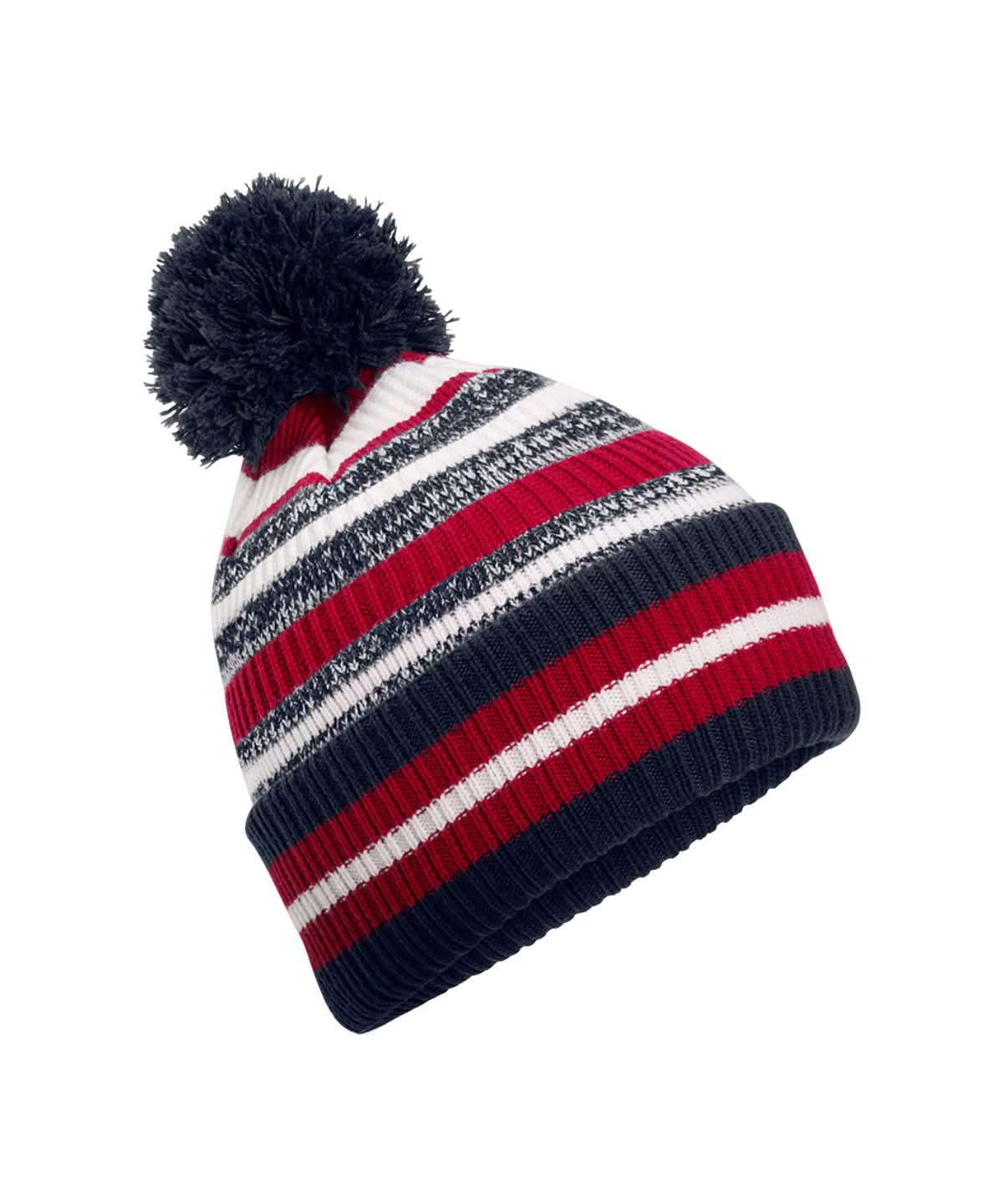 Beechfield Multi sport fan beanie B474R - French Navy Classic Red White One size - Customisable Beanies
