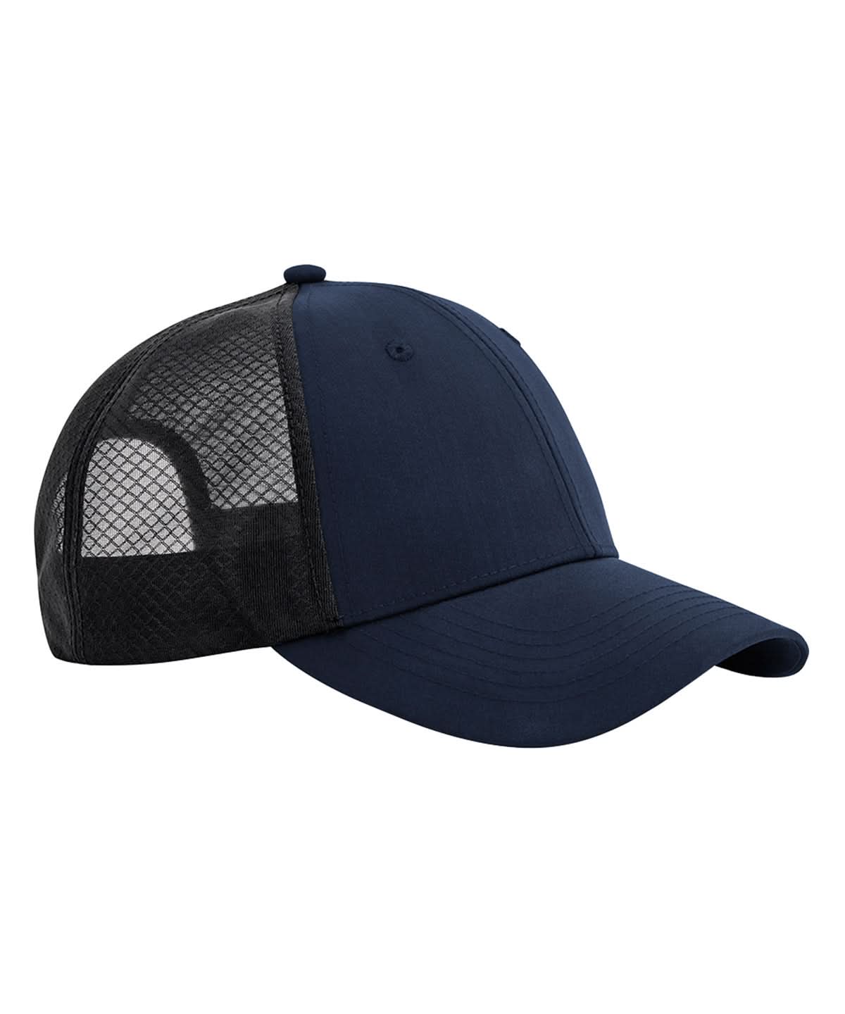 Beechfield Technical mesh trucker B644R - Navy Black One size - Customisable Caps