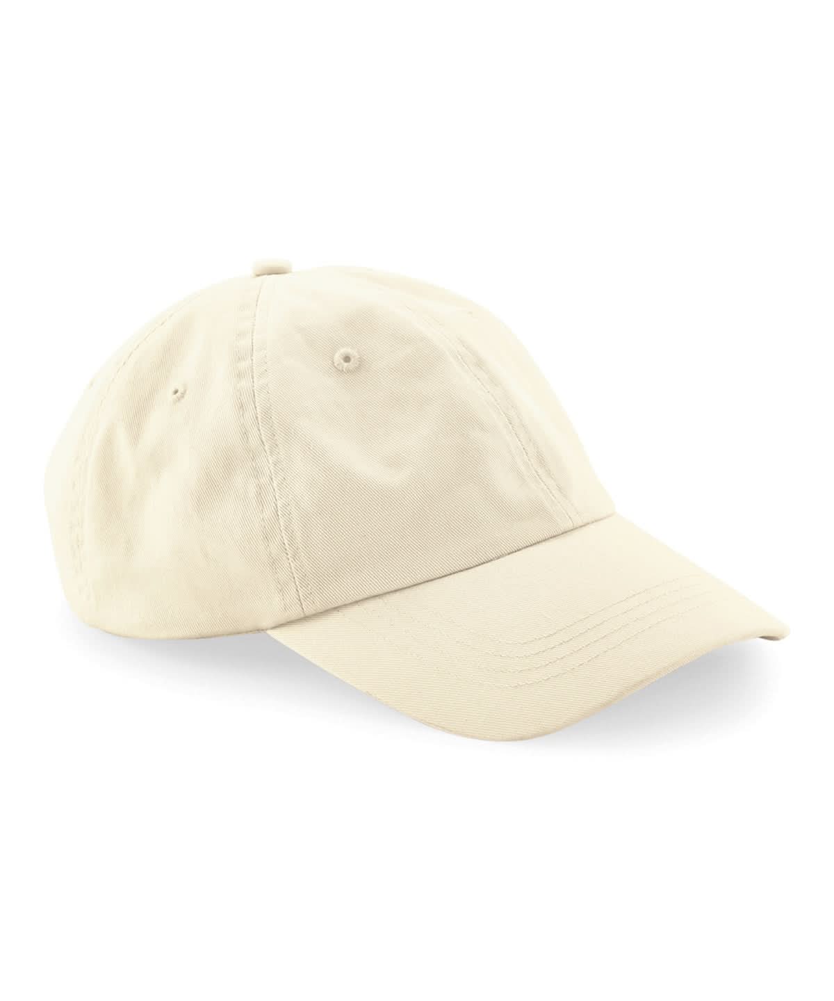 Beechfield Organic cotton 6 panel dad cap B652N - Natural One size - Customisable Caps