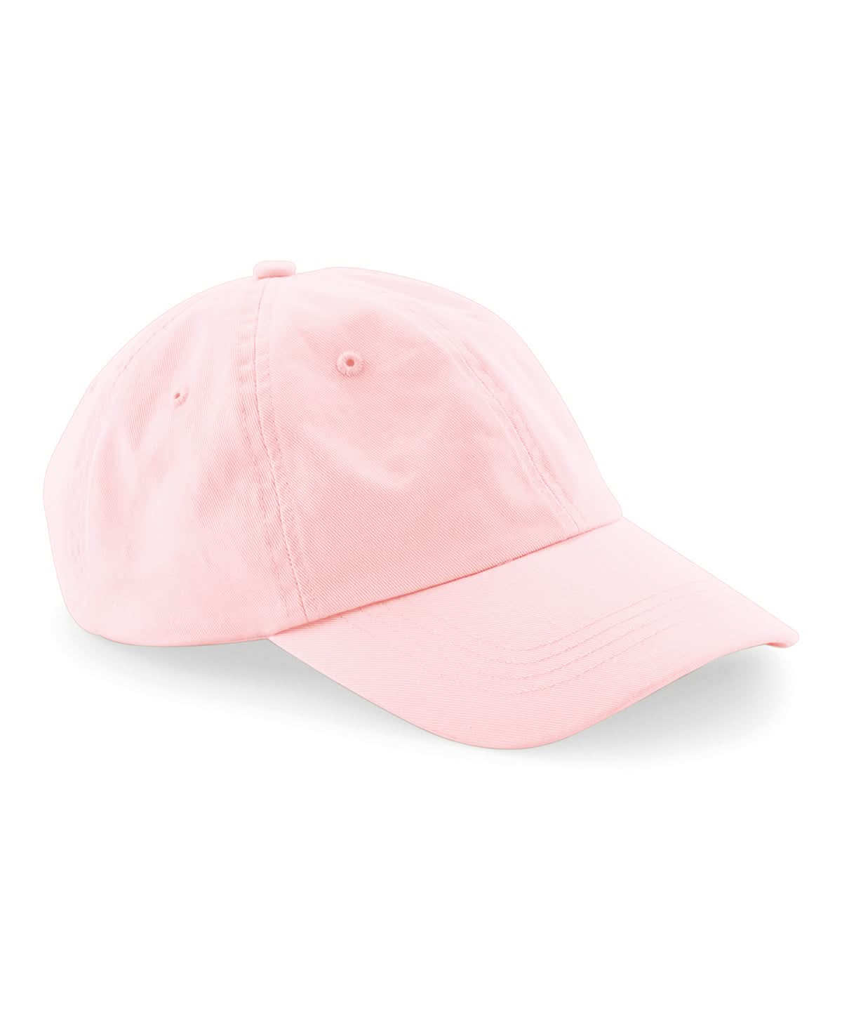 Beechfield Organic cotton 6 panel dad cap B652N - Powder Pink One size - Customisable Caps