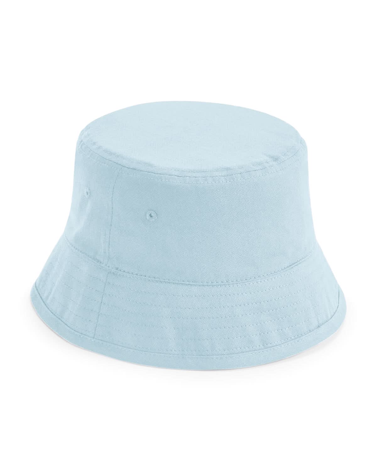 Beechfield Junior organic cotton bucket hat B90NB - Powder Blue - Customisable Hats