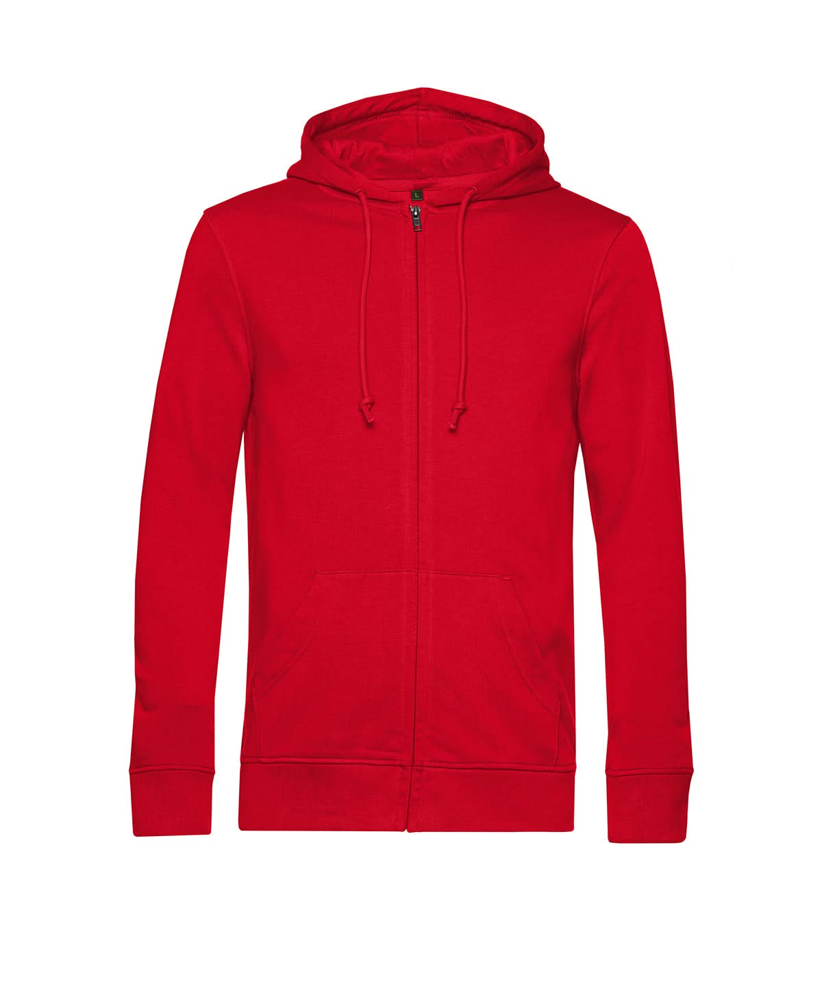 B&C Collection Inspire Zipped Hood BA002 - Red - Customisable Hoodies