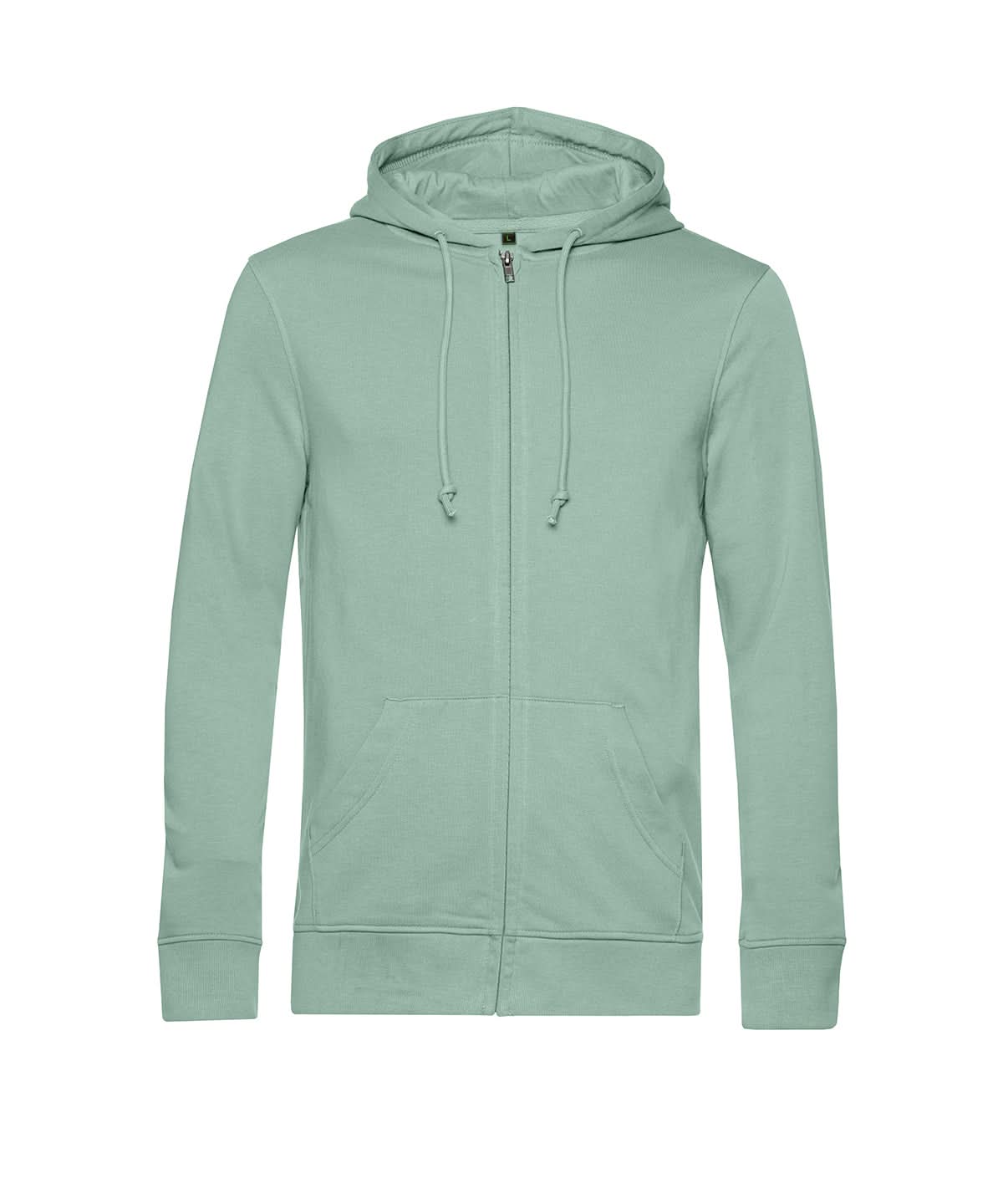 B&C Collection Inspire Zipped Hood BA002 - Sage - Customisable Hoodies