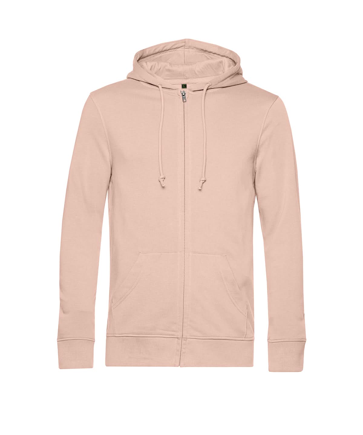 B&C Collection Inspire Zipped Hood BA002 - Soft Rose - Customisable Hoodies
