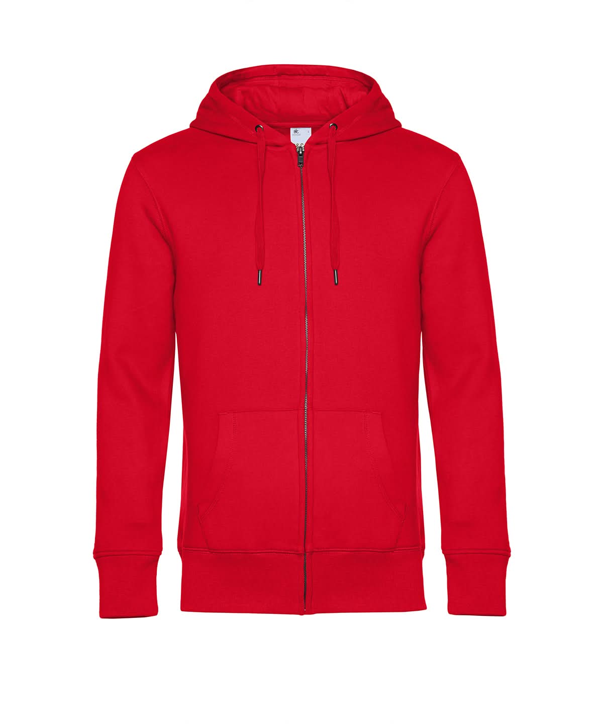 B&C Collection KING Zipped Hood BA012 - Red - Customisable Hoodies