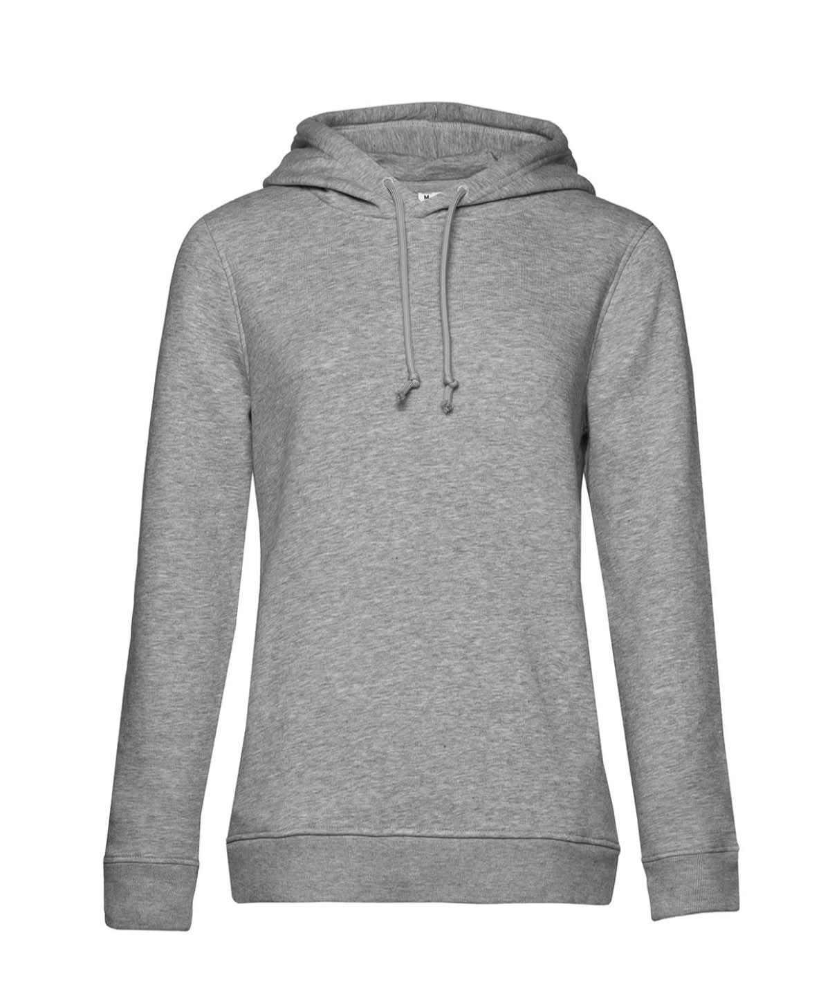 B&C Collection Inspire Hooded women BA01F - Heather Grey - Customisable Hoodies