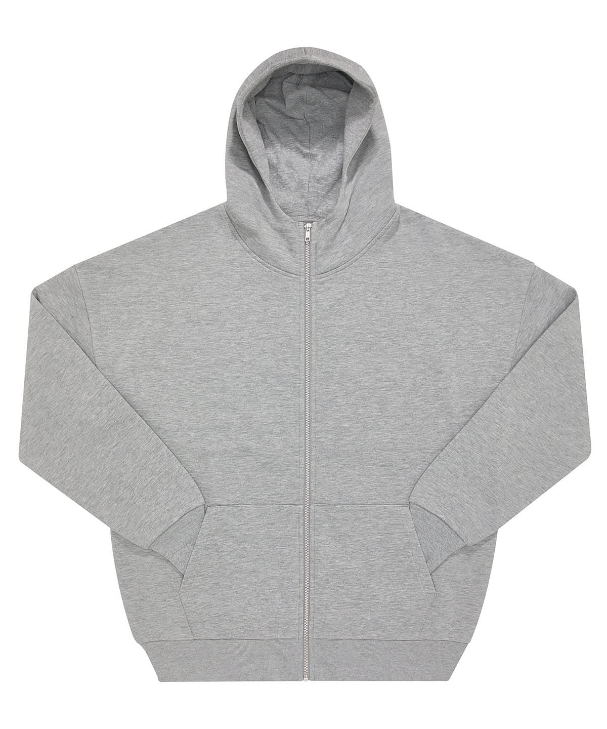 B&C Collection Influence zip hood BA035 - Sport Grey - Customisable Hoodies