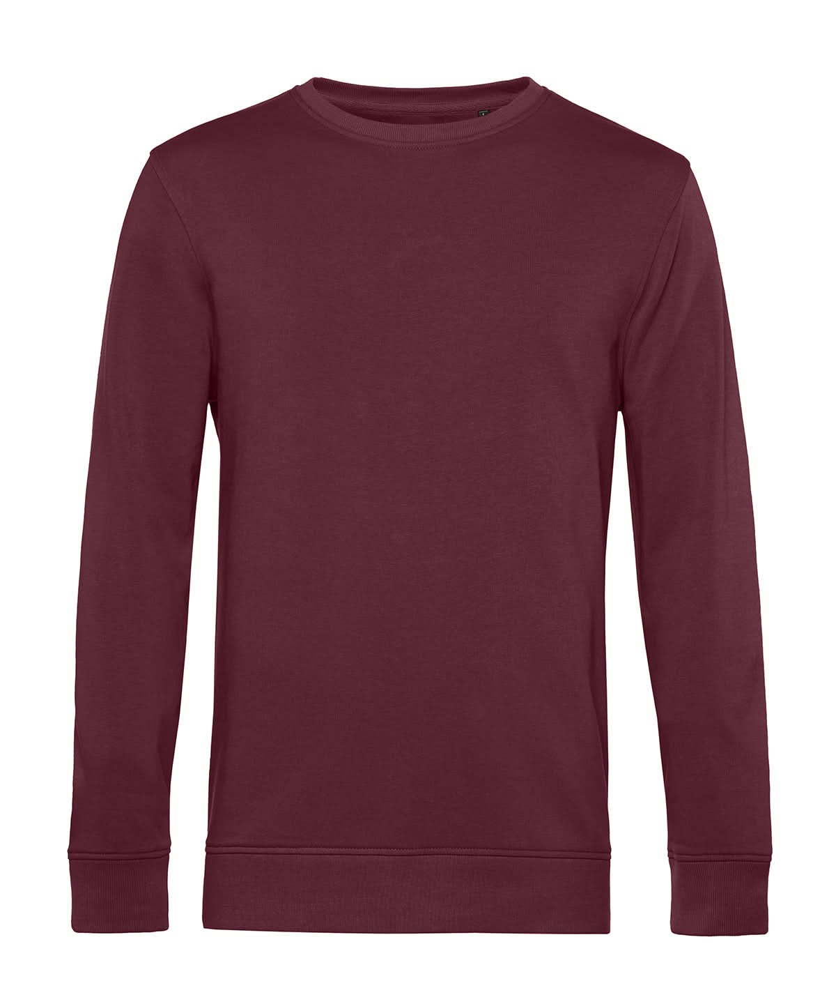 B&C Collection Inspire crew neck BA266 - Burgundy - Customisable Sweatshirts