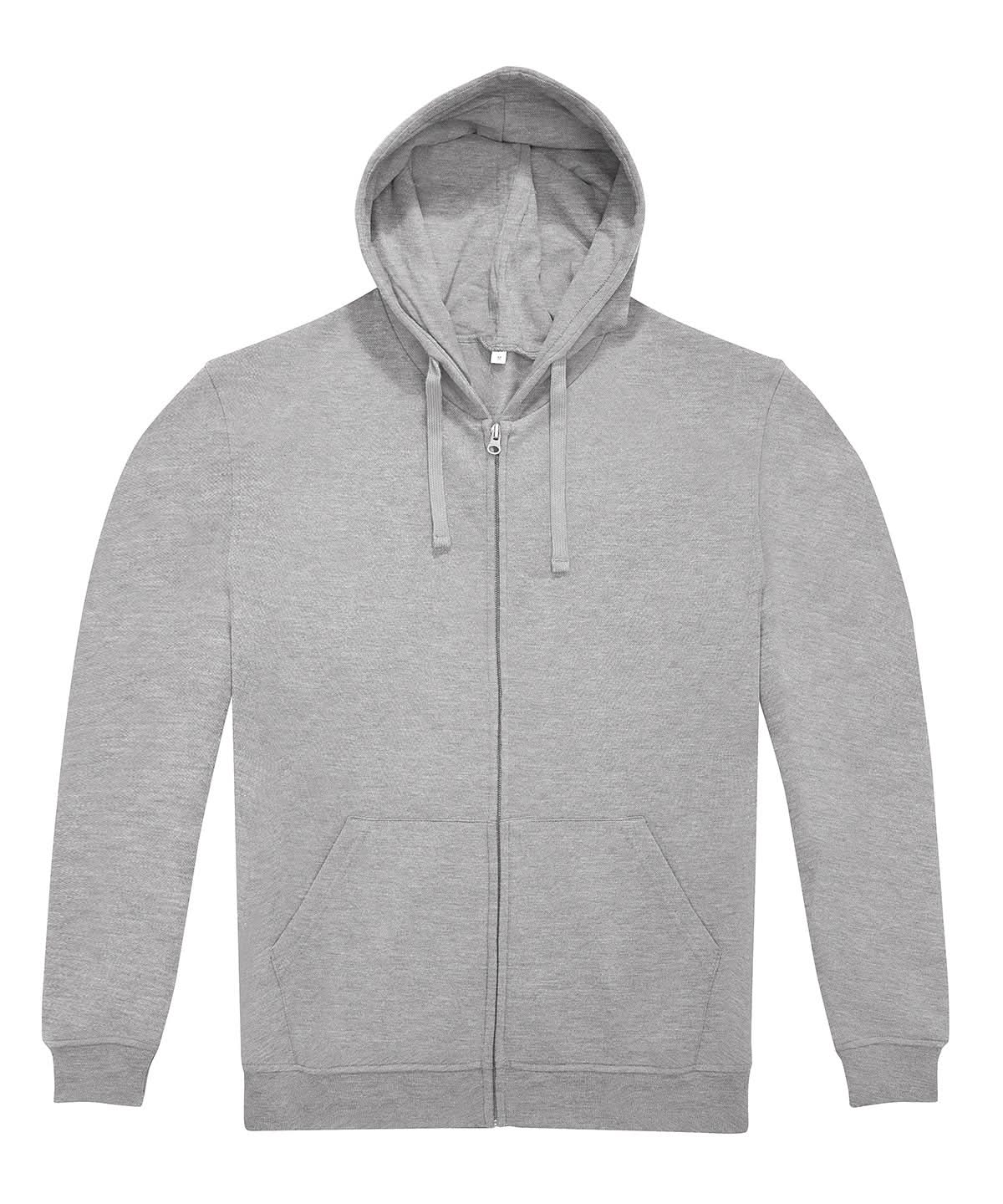 B&C Collection Zip hoodie BA435 - Sport Grey - Customisable Hoodies