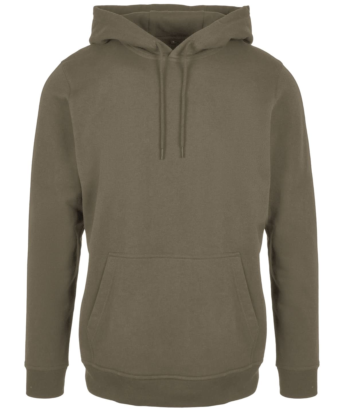 Build Your Brand Basic BYB Basic hoodie Olive BB001 - Olive - Customisable Hoodies
