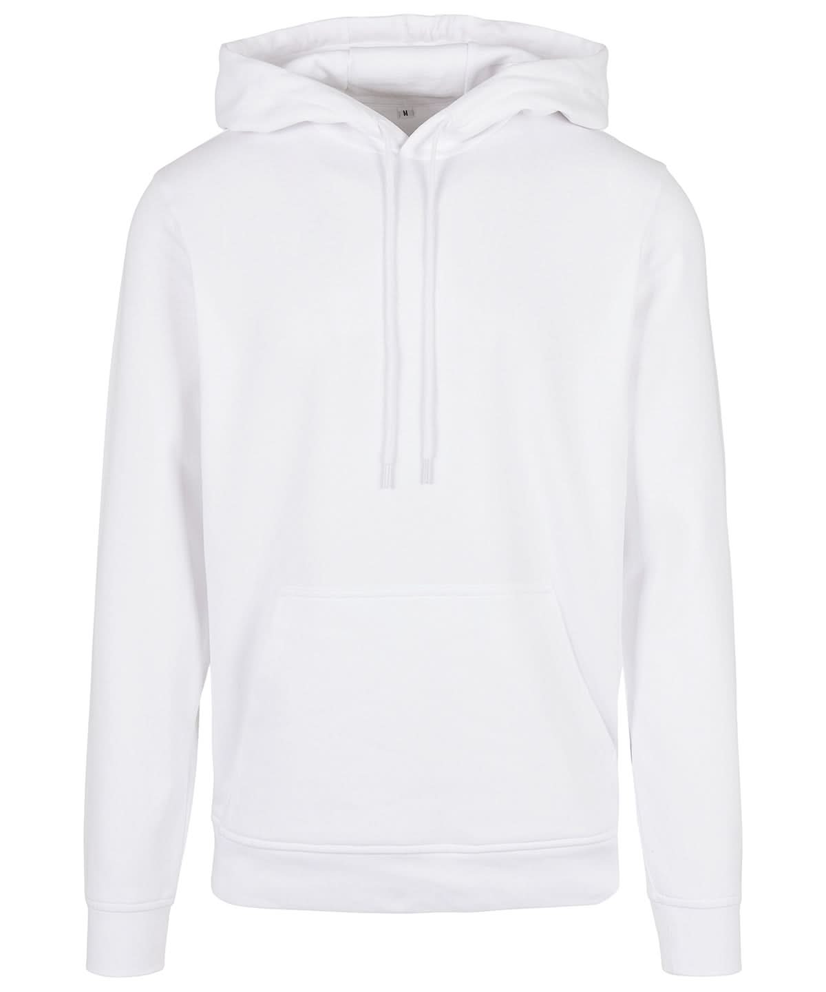 Build Your Brand Basic BYB Basic hoodie White BB001 - White - Customisable Hoodies
