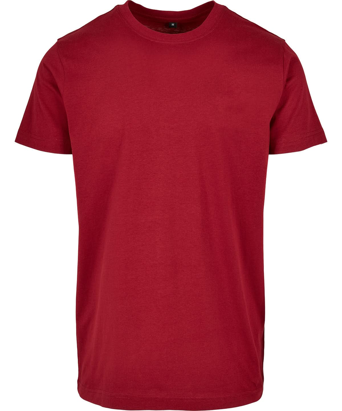Build Your Brand Basic BYB Basic round neck tee Burgundy BB010 - Burgundy - Customisable T-Shirts