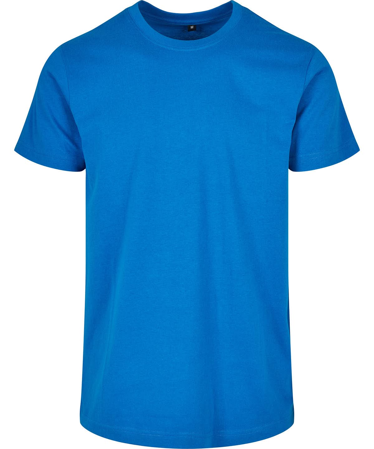 Build Your Brand Basic BYB Basic round neck tee Cobalt Blue BB010 - Cobalt Blue - Customisable T-Shirts