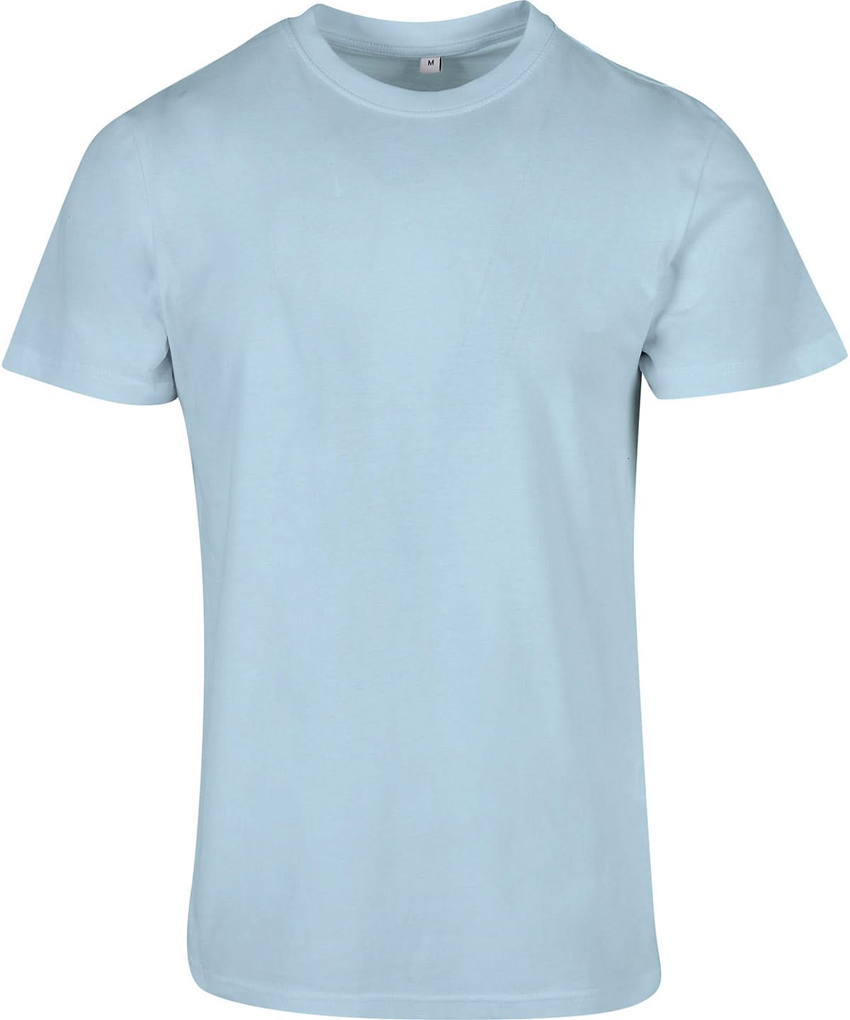 Build Your Brand Basic BYB Basic round neck tee Ocean Blue BB010 - Ocean Blue - Customisable T-Shirts