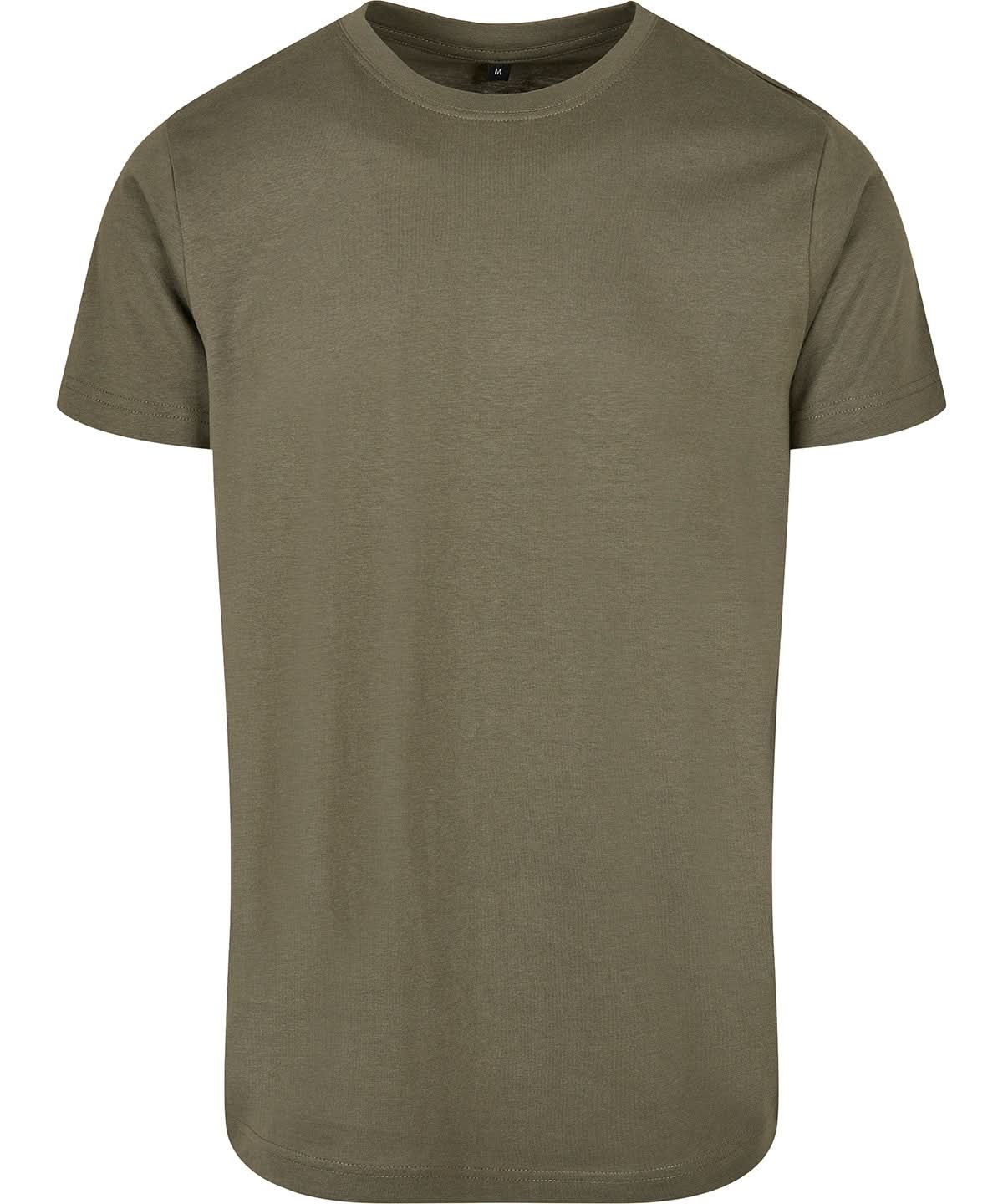Build Your Brand Basic BYB Basic round neck tee Olive BB010 - Olive - Customisable T-Shirts