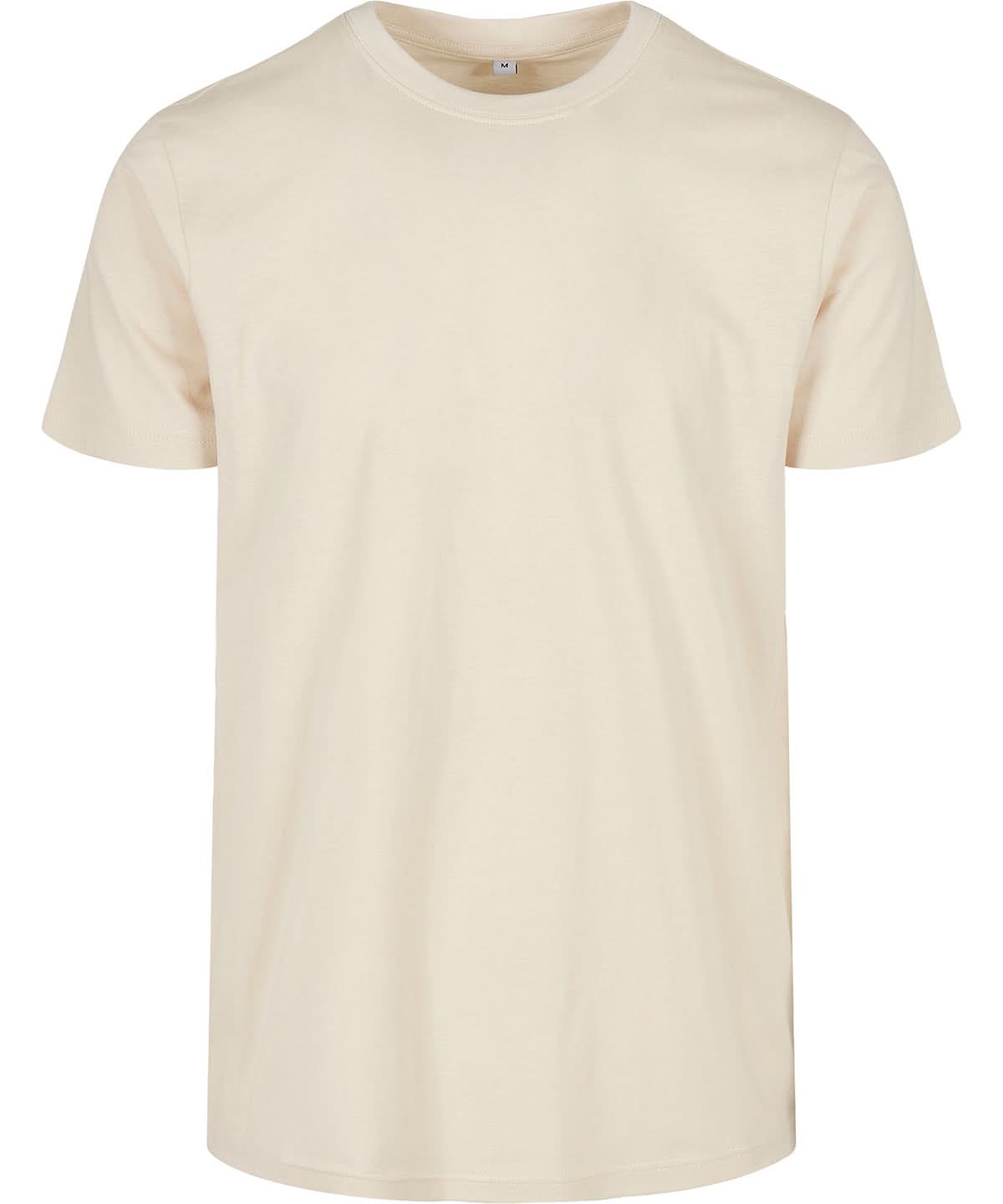 Build Your Brand Basic BYB Basic round neck tee Sand BB010 - Sand - Customisable T-Shirts