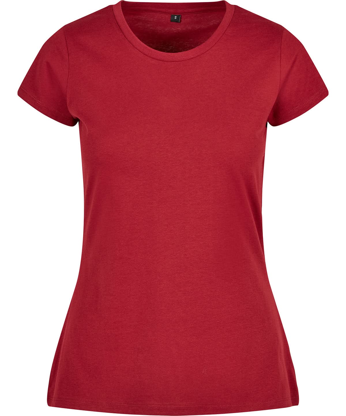 Build Your Brand Basic BYB Womens basic tee Burgundy BB012 - Burgundy - Customisable T-Shirts