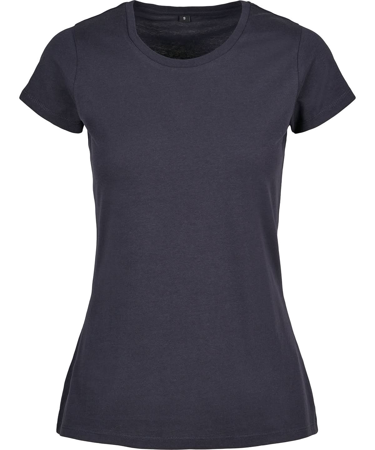 Build Your Brand Basic BYB Womens basic tee Navy BB012 - Navy - Customisable T-Shirts