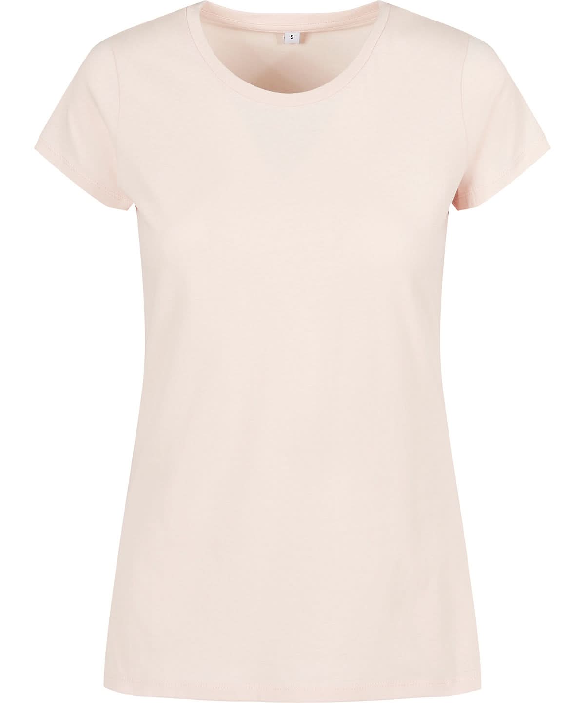 Build Your Brand Basic BYB Womens basic tee Pink BB012 - Pink - Customisable T-Shirts