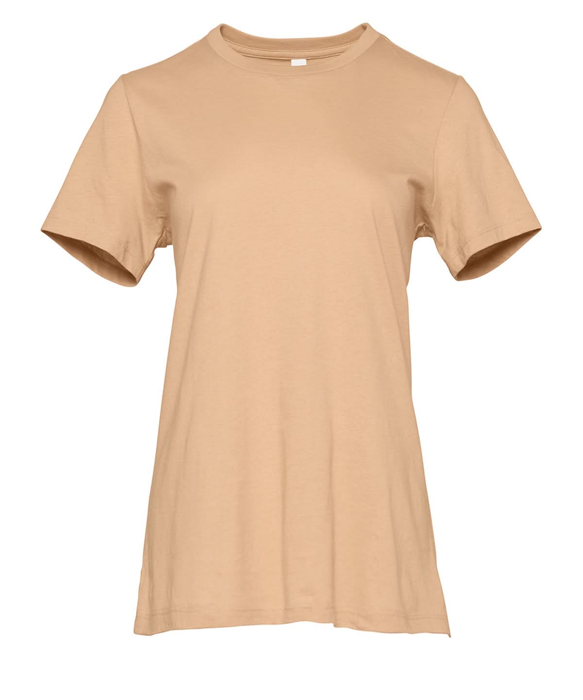 Bella Canvas Womens relaxed Jersey short sleeve tee Sand Dune BE046 - Sand Dune - Customisable T-Shirts