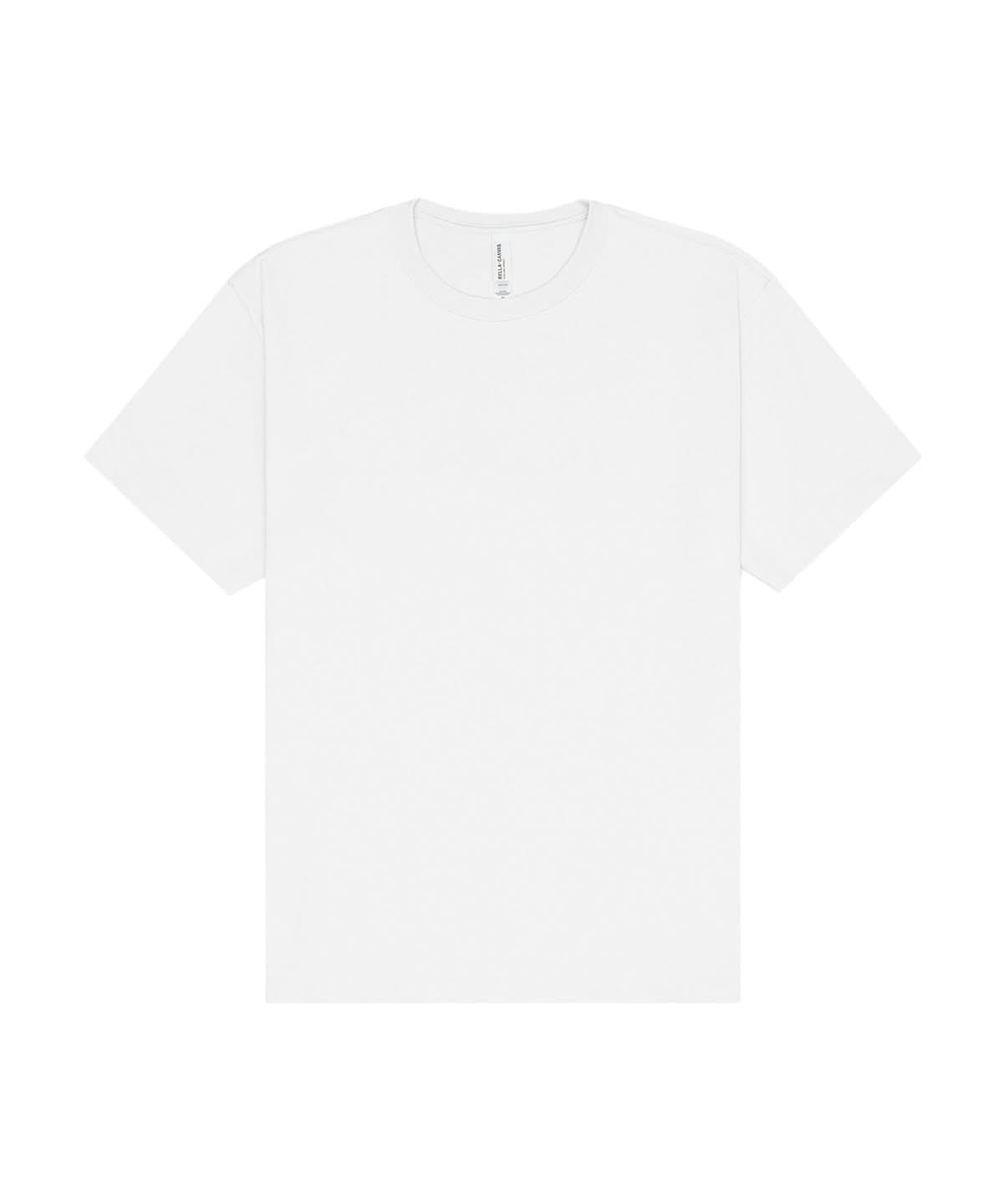 Bella Canvas Unisex short sleeve heavy tee BE150 - White - Customisable T-Shirts