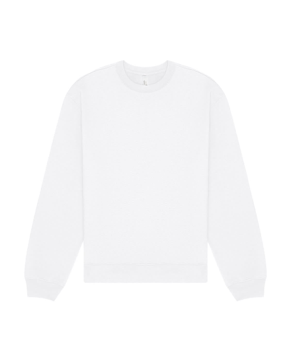 Bella Canvas Unisex crew neck heavy sweatshirt BE153 - White - Customisable Sweatshirts