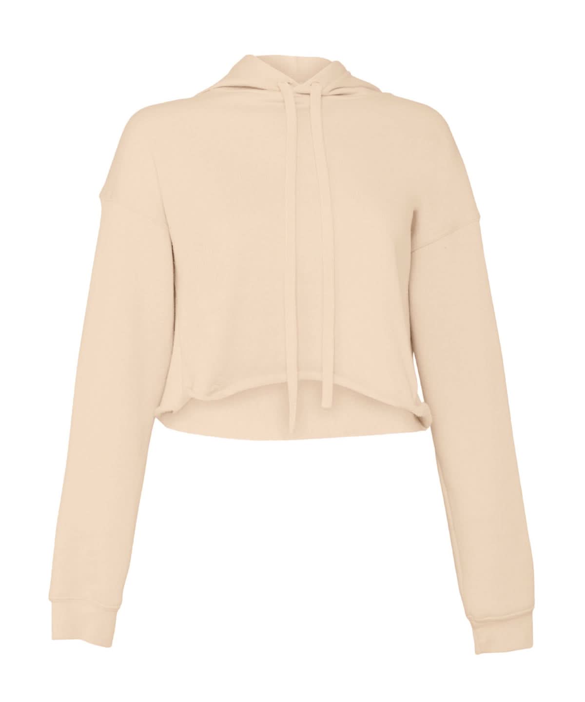Bella Canvas Womens cropped fleece hoodie BE220 - Heather Dust - Customisable Hoodies
