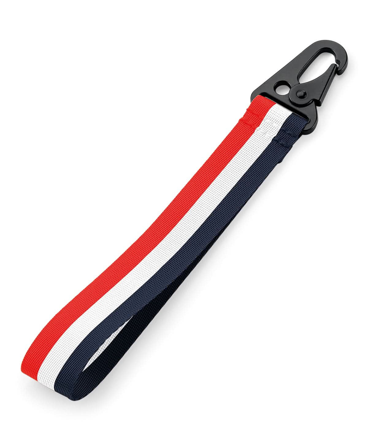 Bagbase Brandable key clip BG100 - Red White Navy One size - Customisable Keyrings