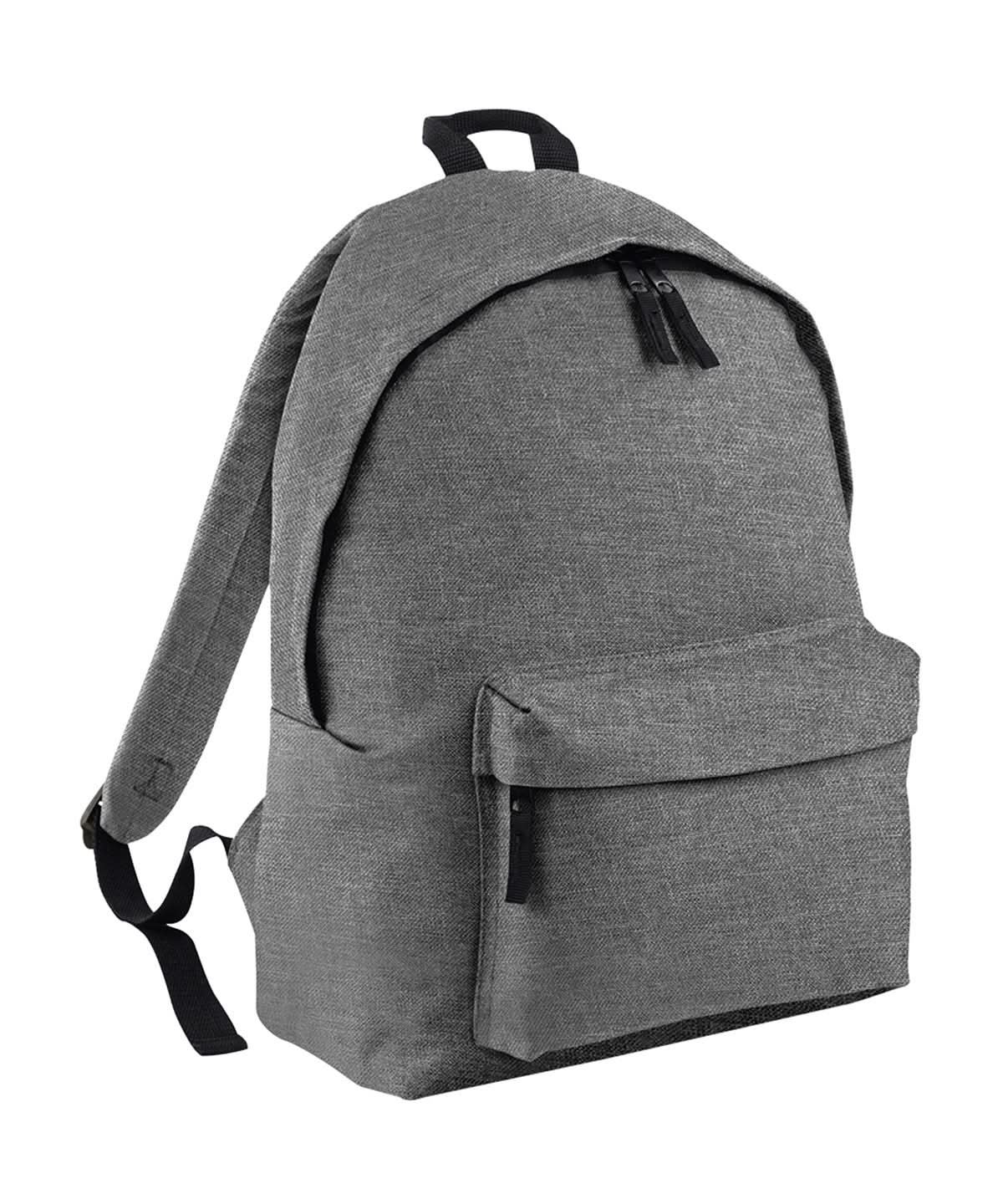 Bagbase Original fashion backpack BG125 - Grey Marl One size - Customisable Bags
