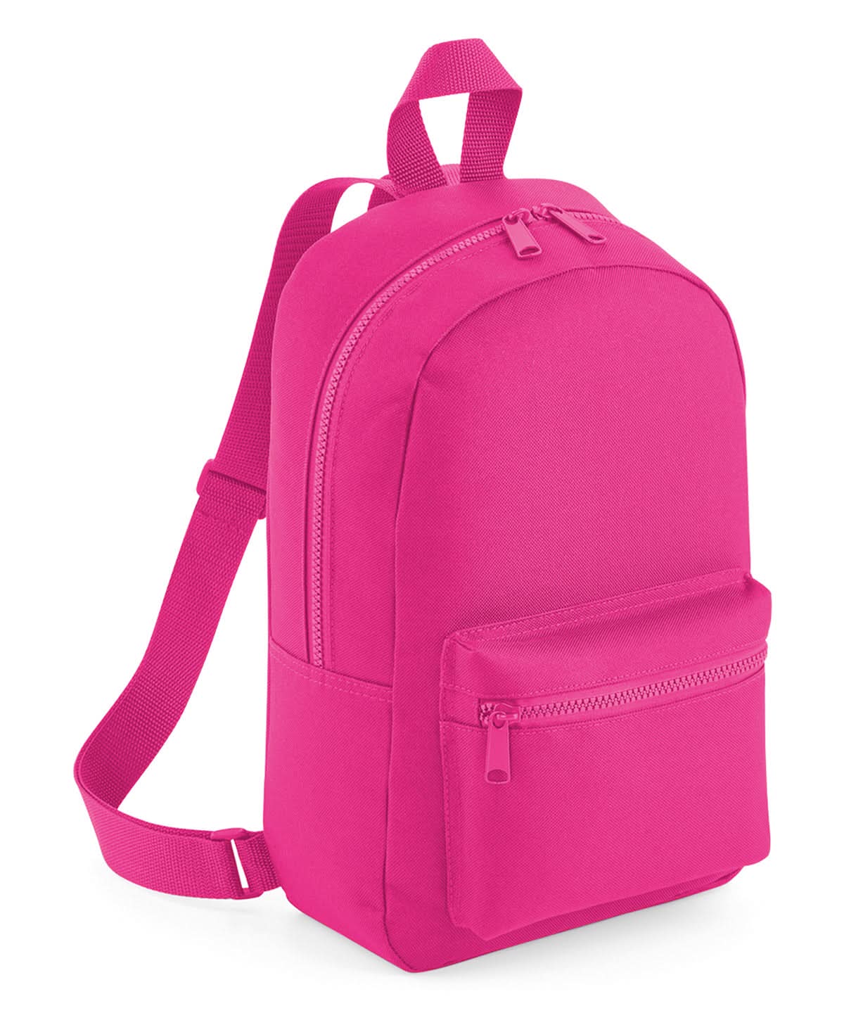 Bagbase Mini essential fashion backpack BG153 - Fuchsia One size - Customisable Bags