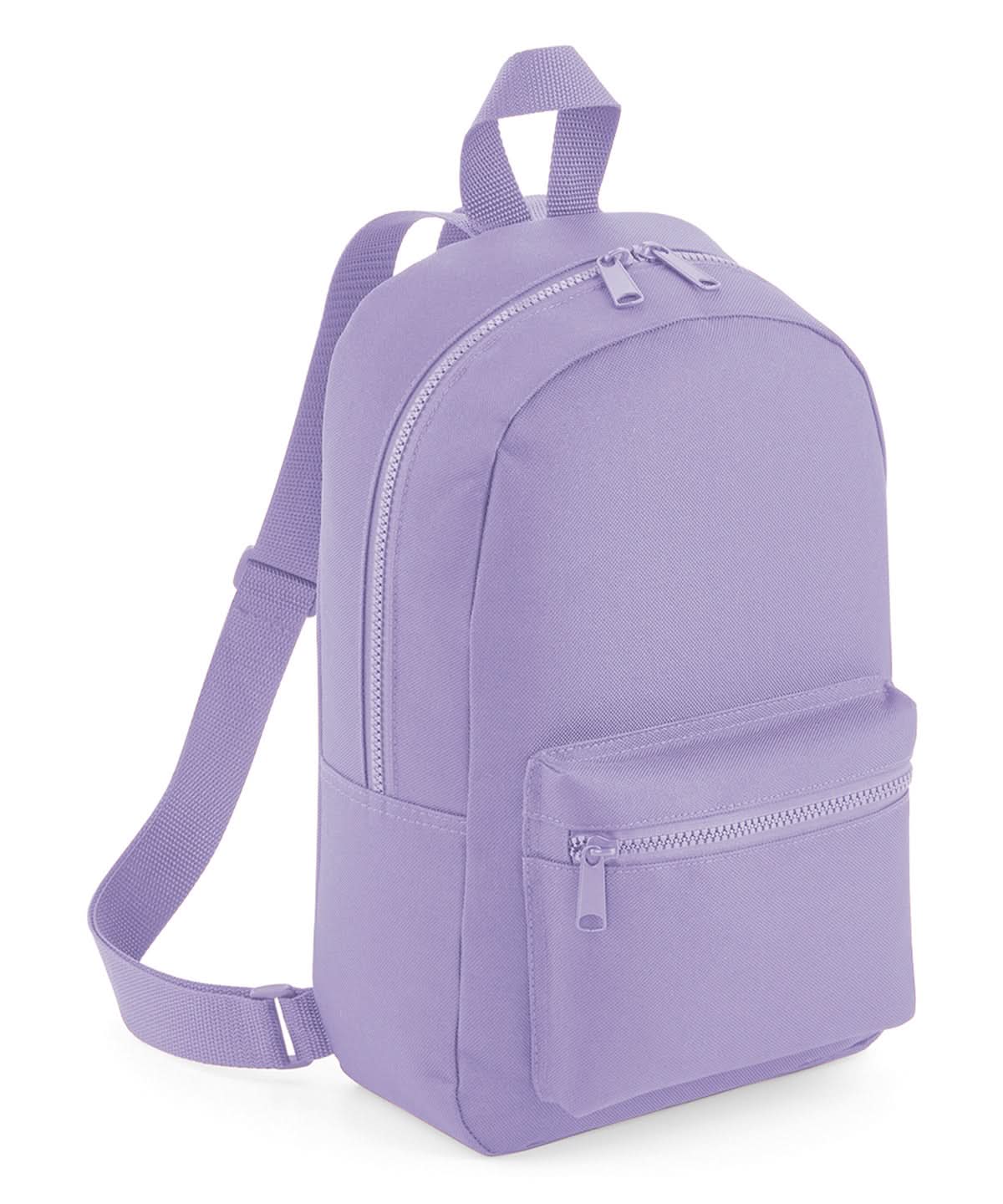Bagbase Mini essential fashion backpack BG153 - Lavender One size - Customisable Bags