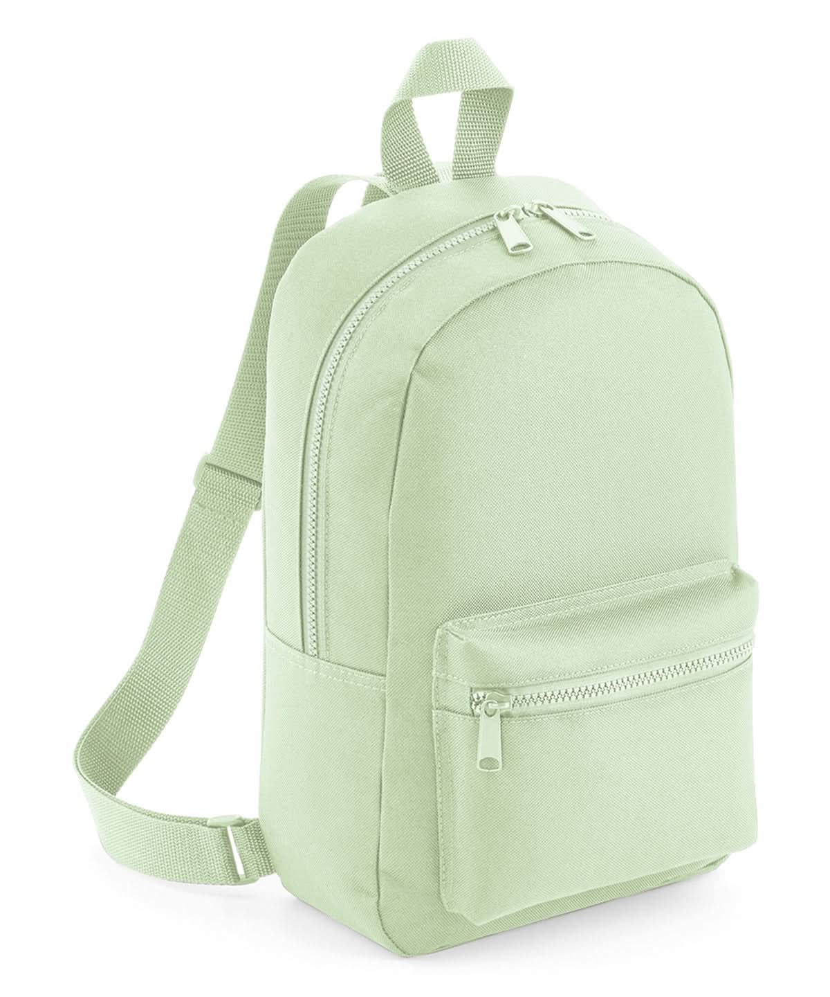 Bagbase Mini essential fashion backpack BG153 - Pistachio One size - Customisable Bags