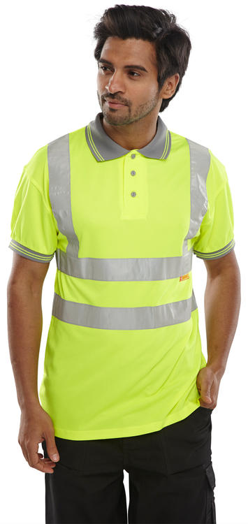 Beeswift Short Sleeve Hi Vis Polo Shirt - - Customisable Polo Shirts