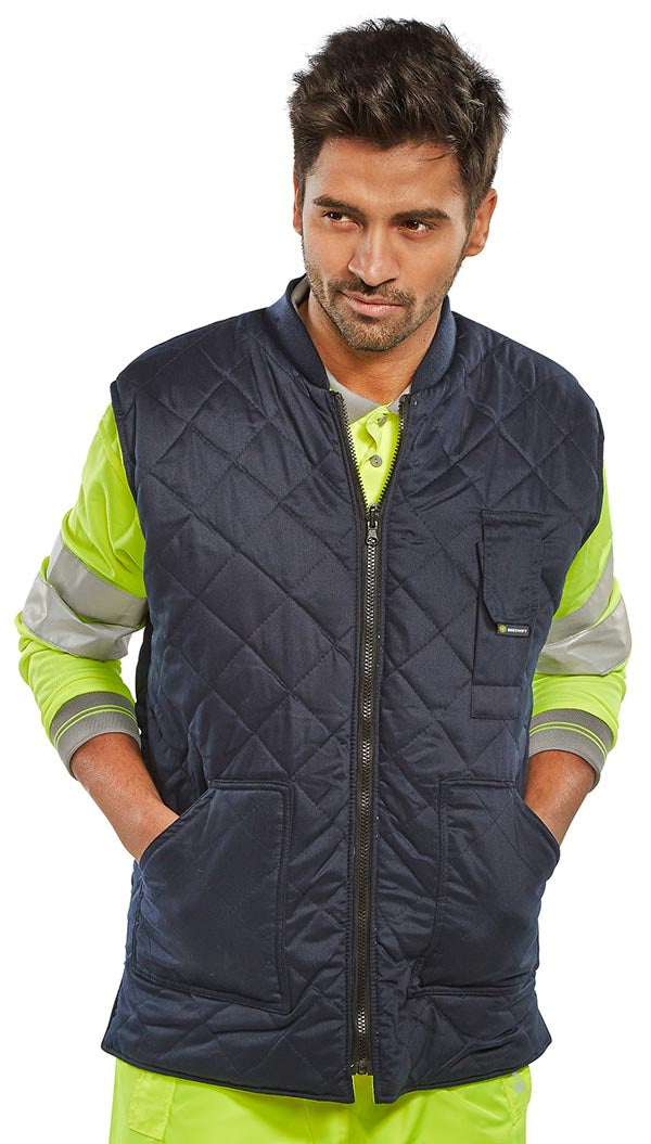Beeswift Reversible Hi Vis Interactive Bodywarmer - - Customisable Bodywarmers