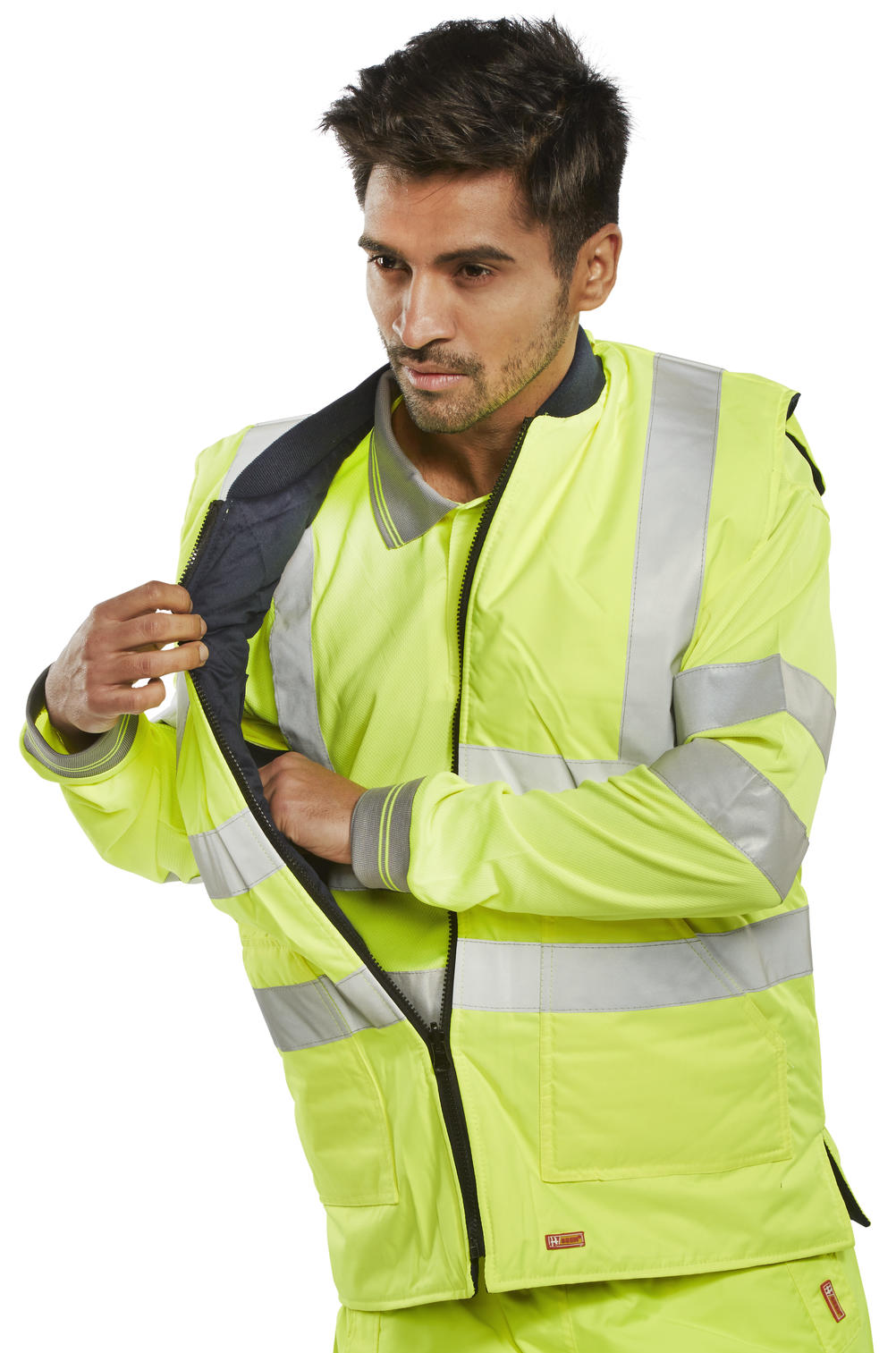Beeswift Reversible Hi Vis Interactive Bodywarmer - - Customisable Bodywarmers