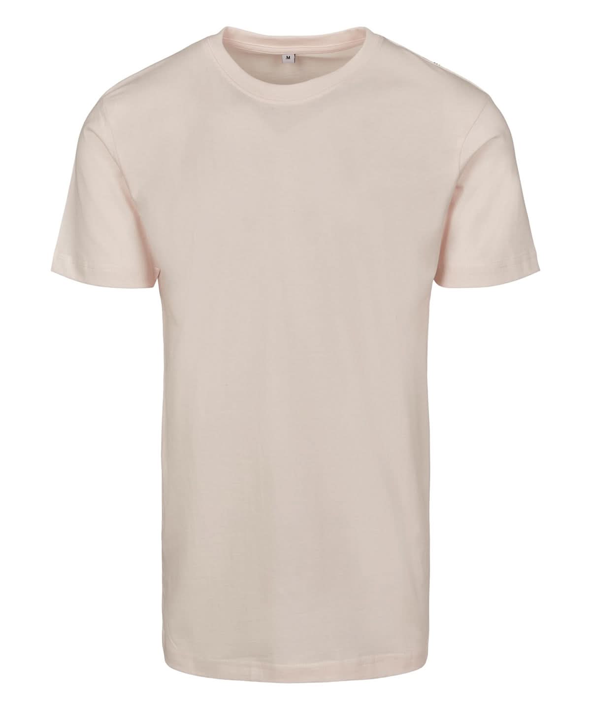 Build Your Brand BYB T shirt round neck Pink Marshmellow BY004 - Pink Marshmellow - Customisable T-Shirts