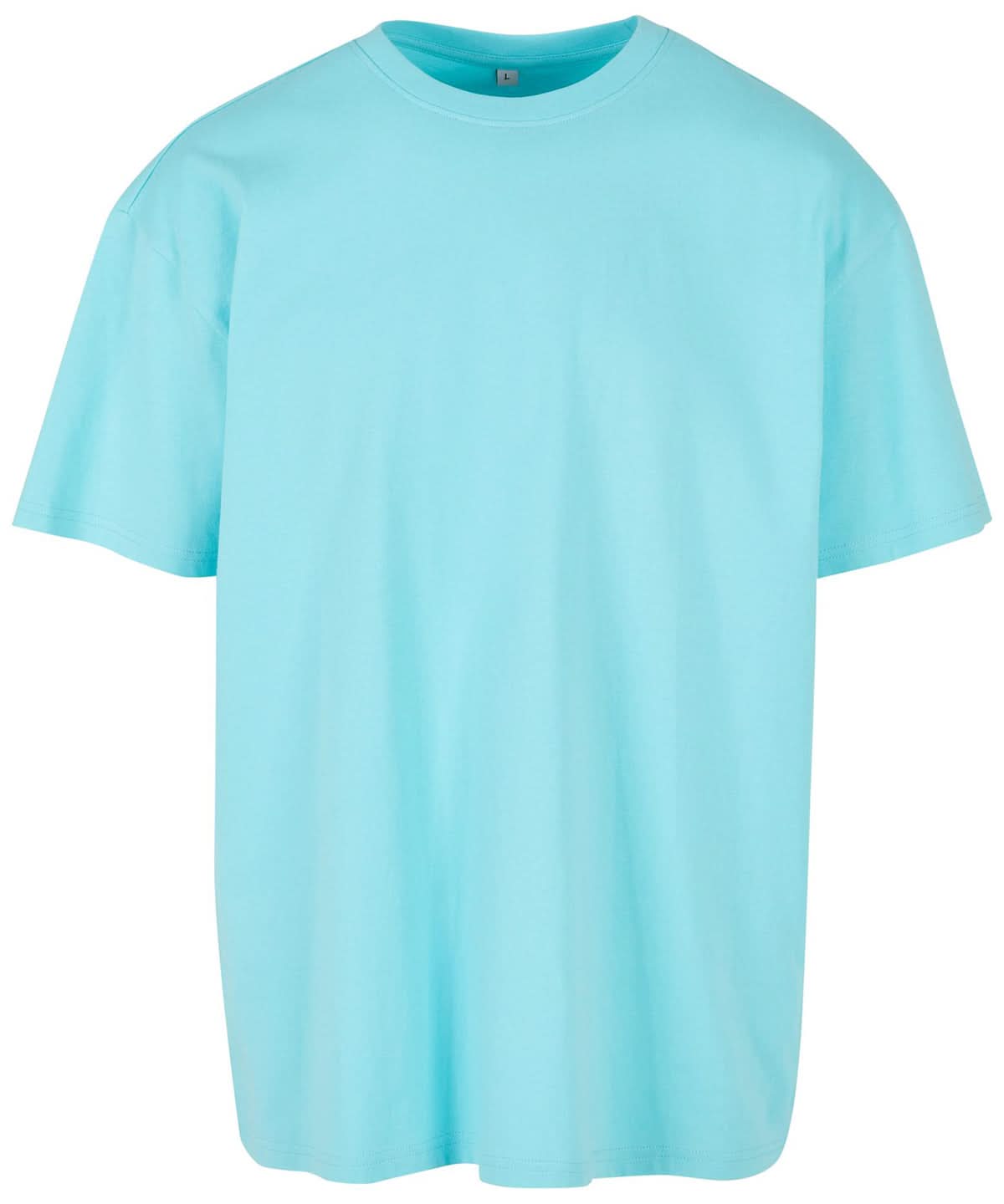 Build Your Brand BYB Heavy oversized tee Beryl Blue BY102 - Beryl Blue - Customisable T-Shirts
