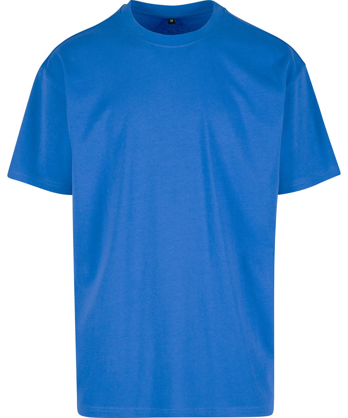 Build Your Brand BYB Heavy oversized tee Intense Blue BY102 - Intense Blue - Customisable T-Shirts