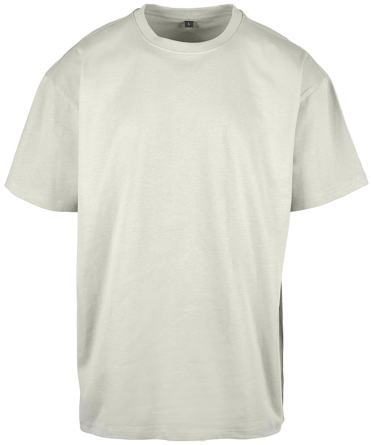 Build Your Brand BYB Heavy oversized tee Soft Salvia BY102 - Soft Salvia - Customisable T-Shirts