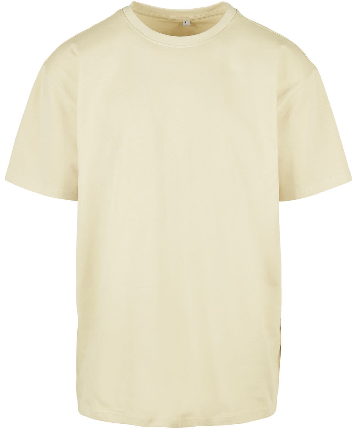 Build Your Brand BYB Heavy oversized tee Soft Yellow BY102 - Soft Yellow - Customisable T-Shirts