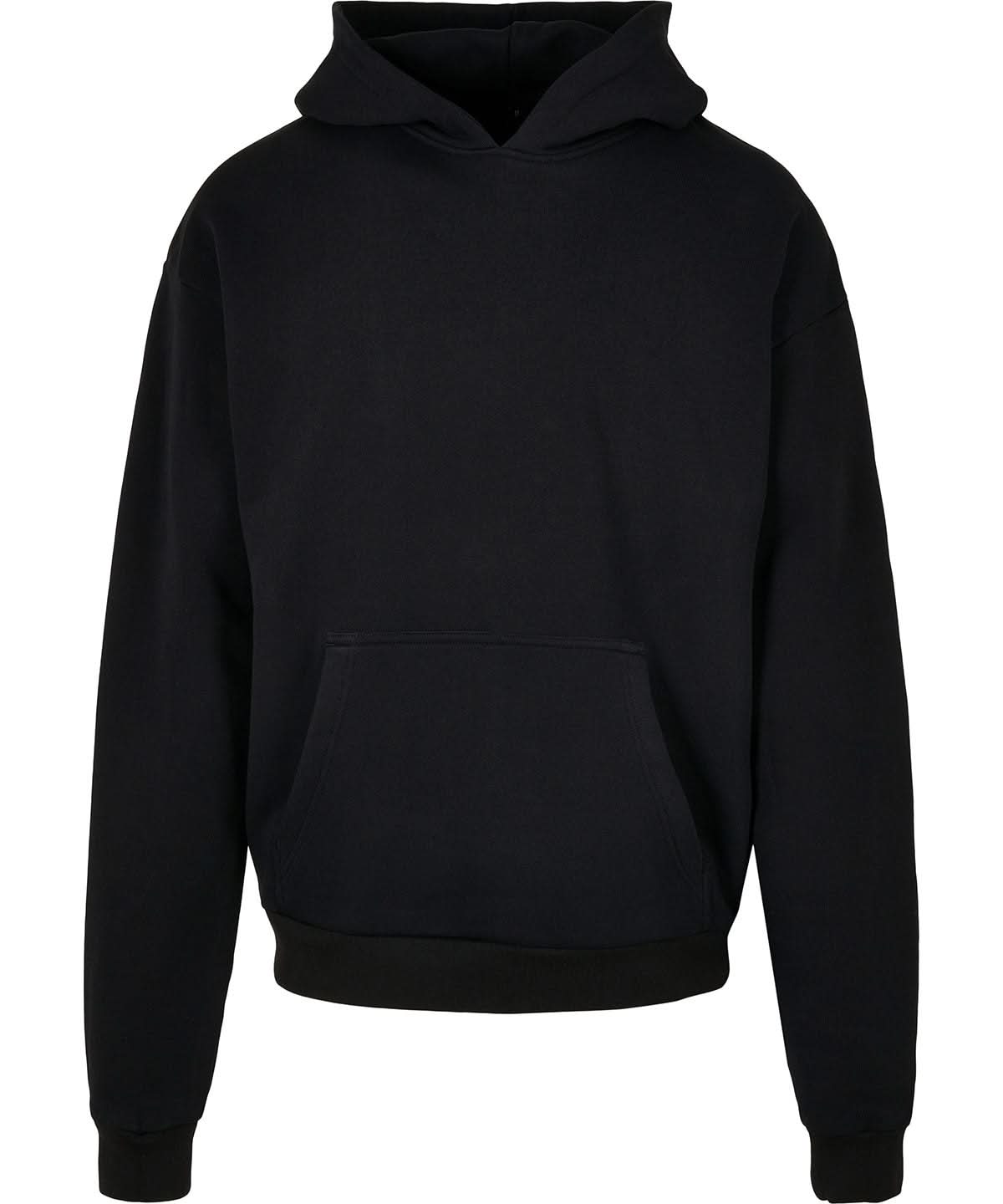 Build Your Brand BYB Ultra heavy hoodie Black BY162 - Black - Customisable Hoodies