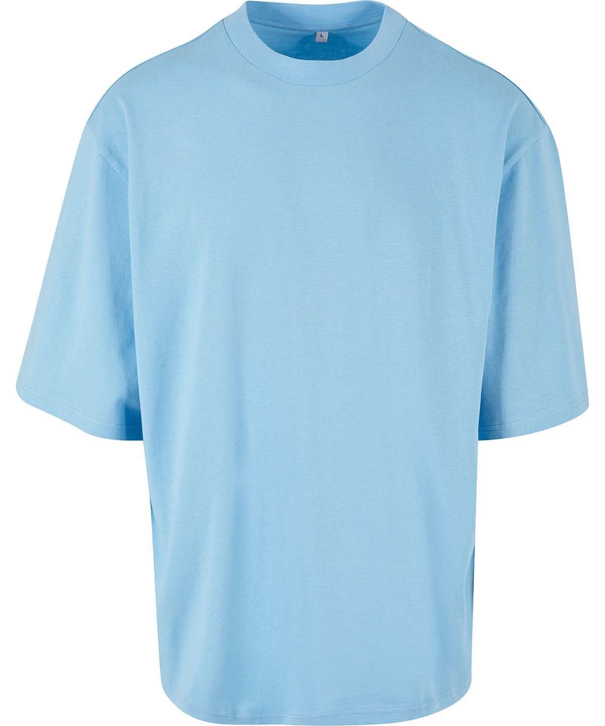 Build Your Brand BYB Oversized sleeve tee BY256 - Baltic Blue - Customisable T-Shirts