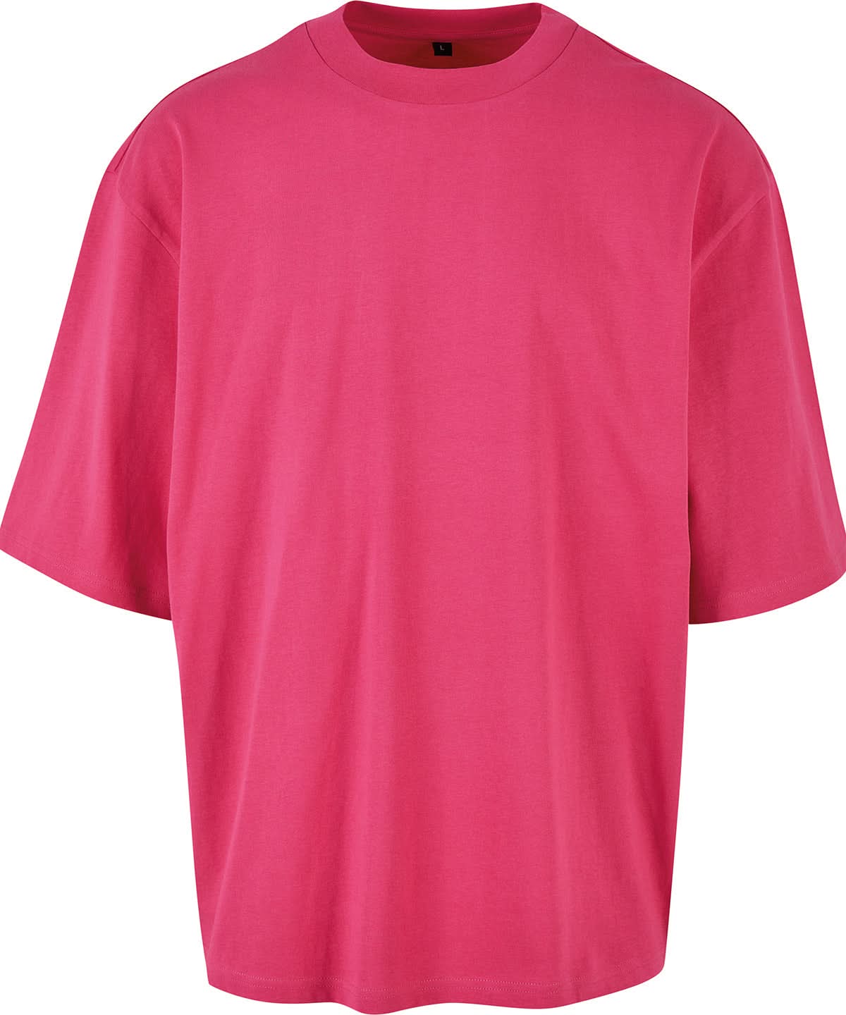 Build Your Brand BYB Oversized sleeve tee BY256 - Hibiskus Pink - Customisable T-Shirts