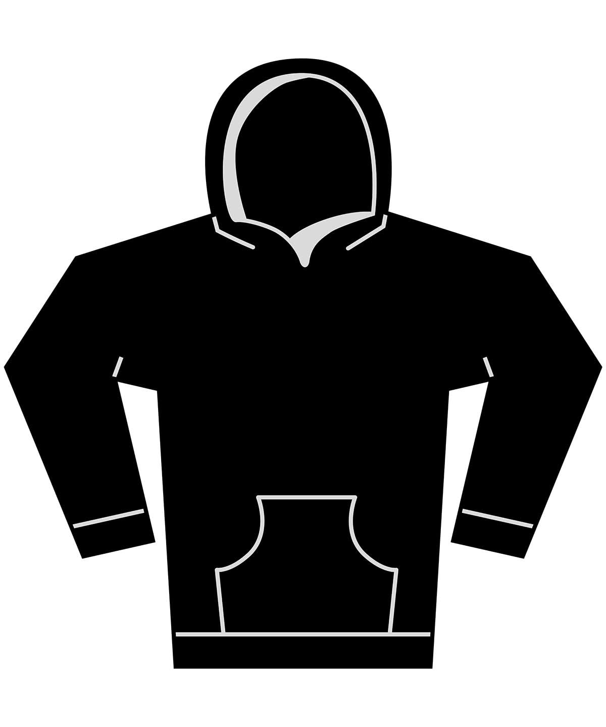Build Your Brand BYB Vintage heavy hoodie BY294 - Black - Customisable Hoodies