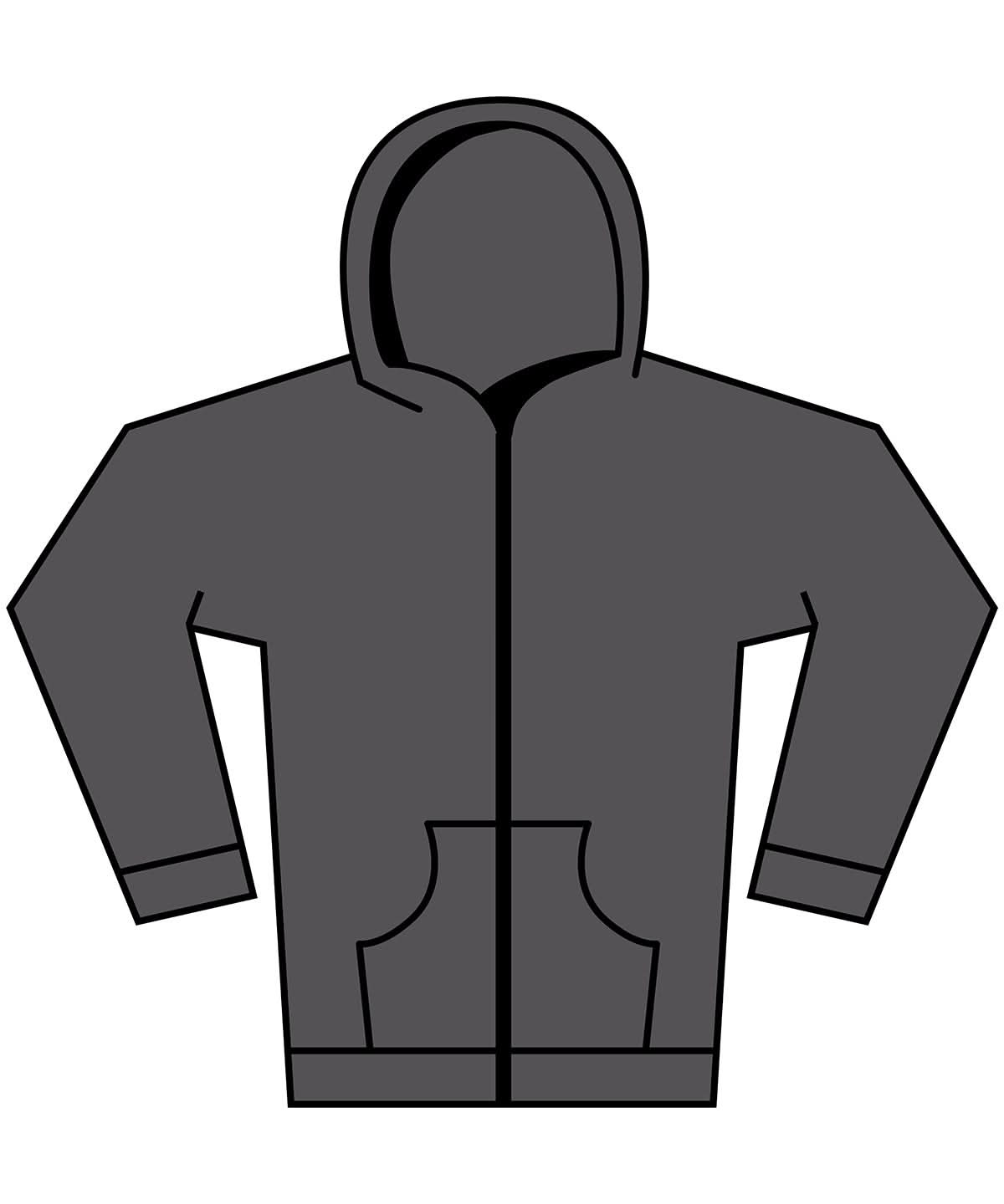 Build Your Brand BYB Vintage heavy zip hoodie BY295 - Magnet - Customisable Hoodies