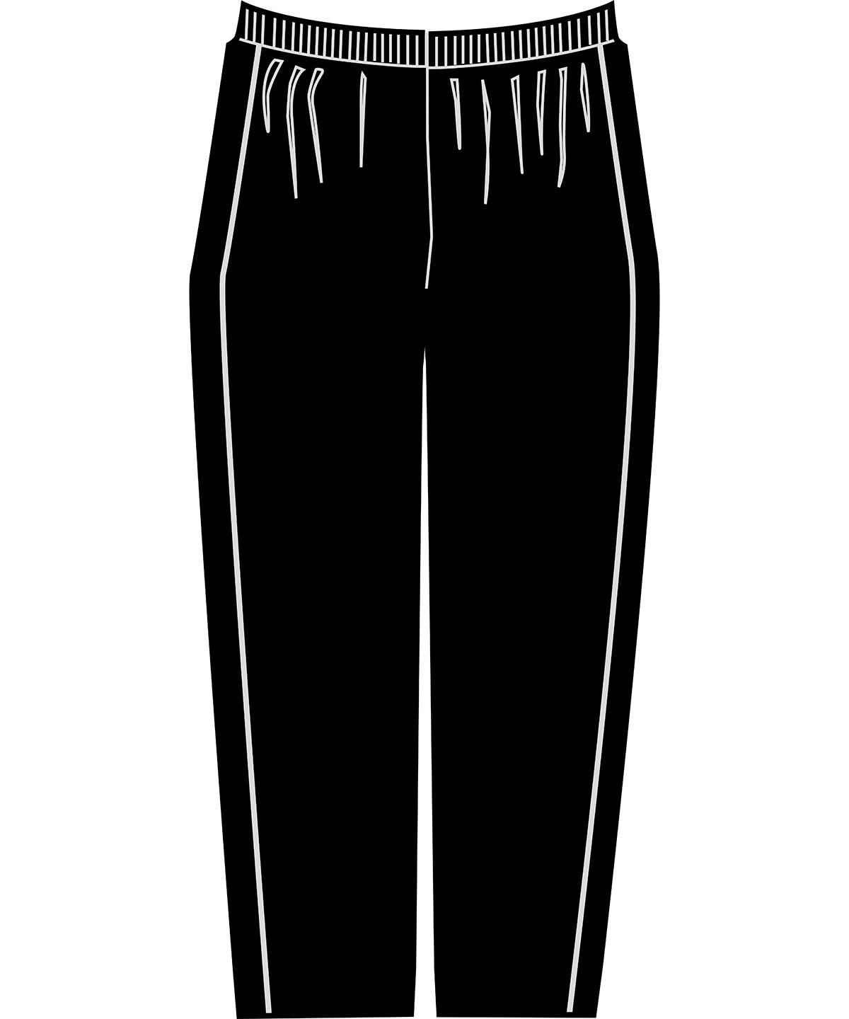 Build Your Brand BYB Womens vintage heavy sweatpants BY300 - Black - Customisable Sweatpants