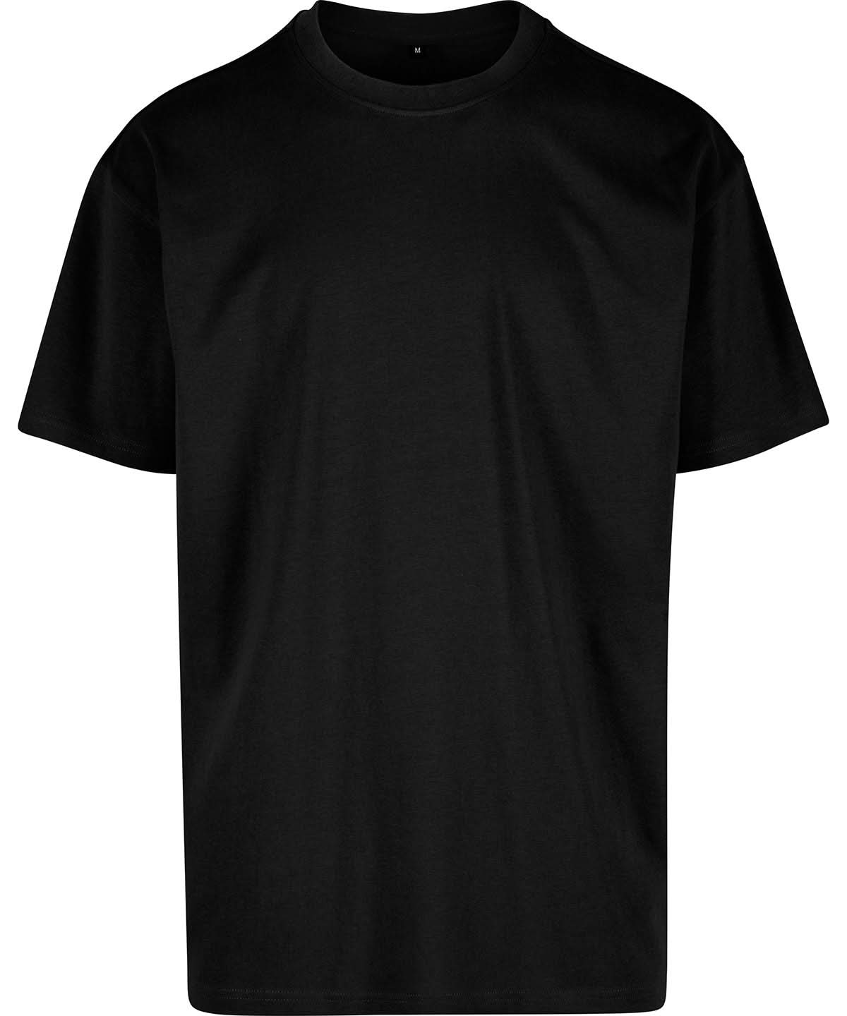 Build Your Brand BYB Cotton loose tee BY308 - Black - Customisable T-Shirts
